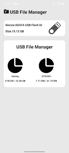 USB File Manager (NTFS, Exfat) Screen 2