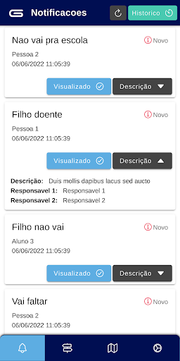 Android application Gestram screenshort