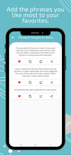 Phrases and Thoughts for Status