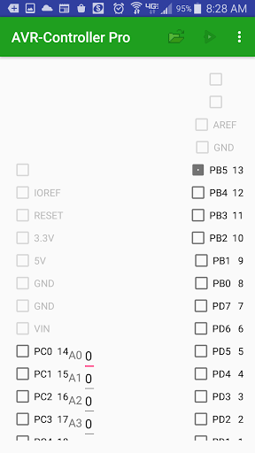 Android application AVR-Controller screenshort