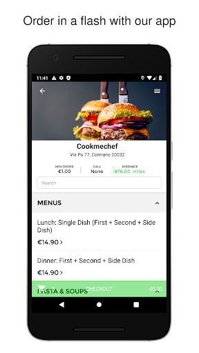 Android application Cookmechef screenshort