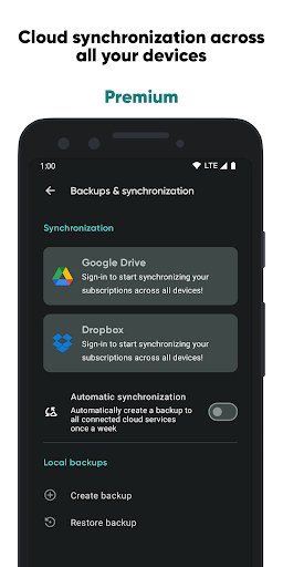 Screenshot of Tilla Premium