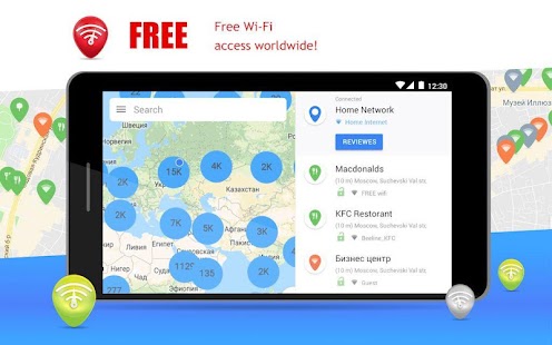 WiFi App: passwords, hotspots Tangkapan layar