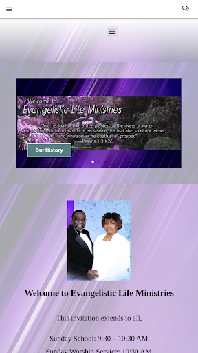 Android application Evangelistic Life Ministries screenshort