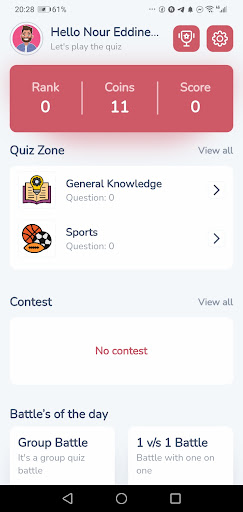 Android application Pandaquiz Trivia Quiz Online screenshort