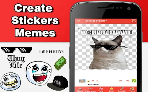 Create stickers memes