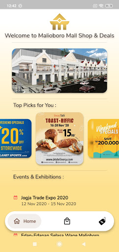 Android application Malioboro Mall Shop & Deals screenshort