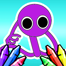 Download do APK de Purple Rainbow Friend coloring para Android