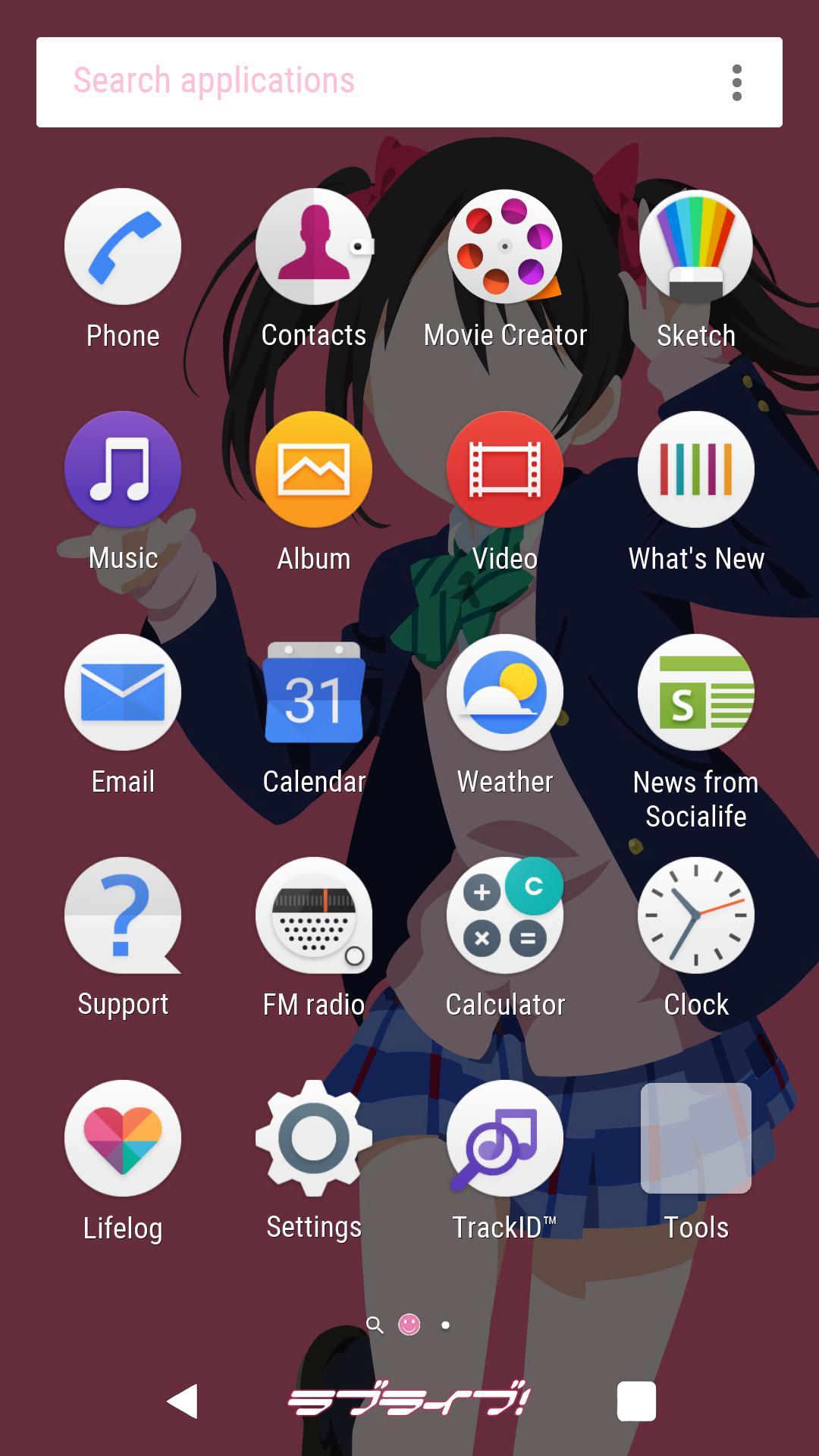 Android application 矢澤日香 - Xperia Theme screenshort