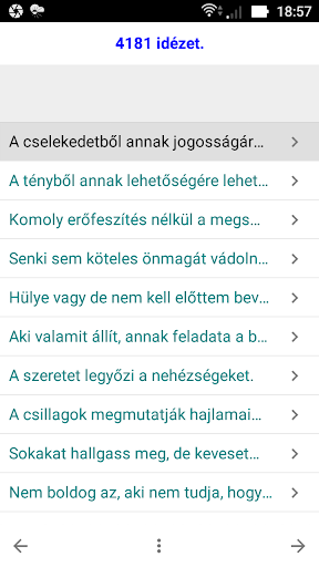 Aforizma gyűjtemény Screen 3