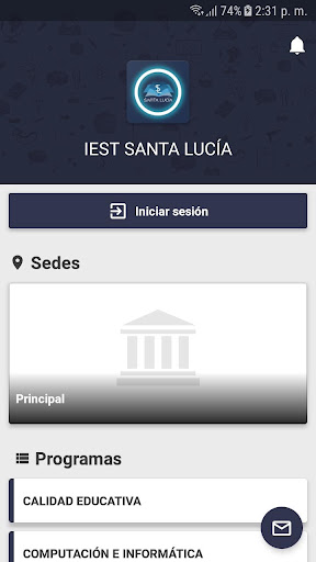 Android application IES SANTA LUCIA screenshort