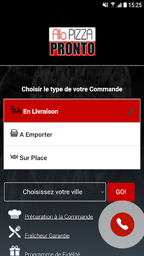 Android application Allo Pizza Pronto Savigny screenshort