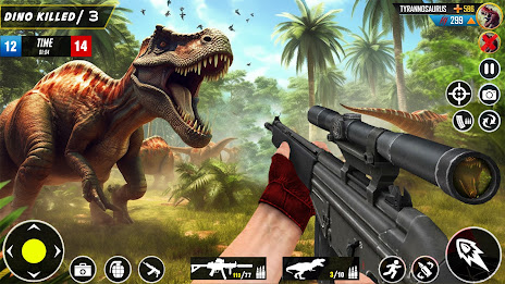 Wild Dinosaur Hunting Games 3D poster 10