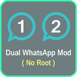 dual whatsapp® transparent icon