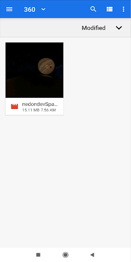 Nedondev 360 Video Player Screen 2
