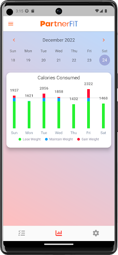 PartnerFIT Screen 2