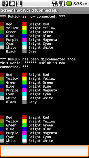Mukluk MUD Client Screen 3