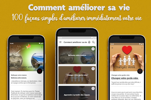 Android application Comment améliorer sa vie screenshort
