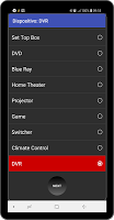 screenshot of Remote Control for Sky/Directv