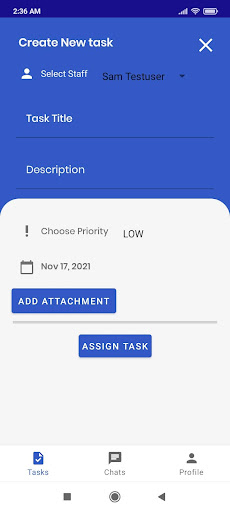 Tasky Organizing your Business Screen 3