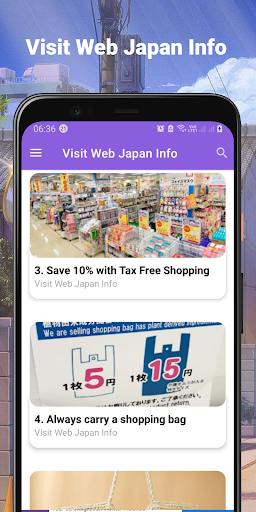 VISIT JAPAN WEB INFO Screen 2