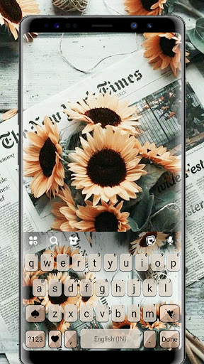 Android application Retro Sunflower Theme screenshort