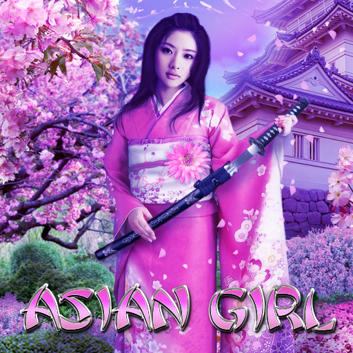 Asian Girl Go Locker theme logo