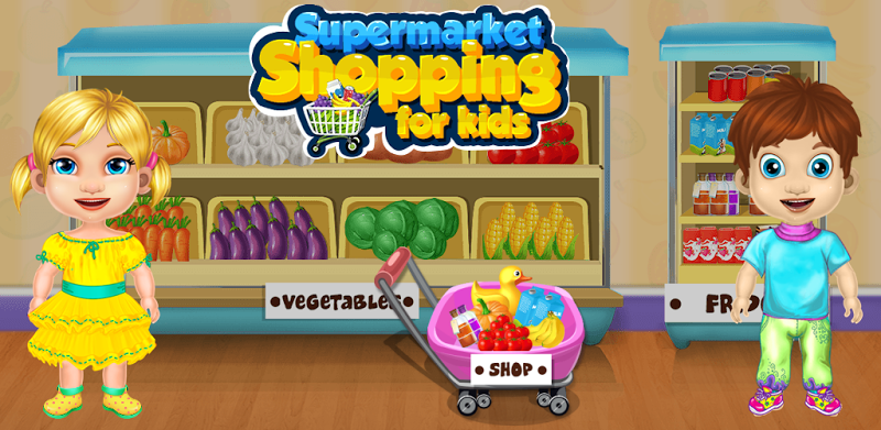 Supermercado compras y niños