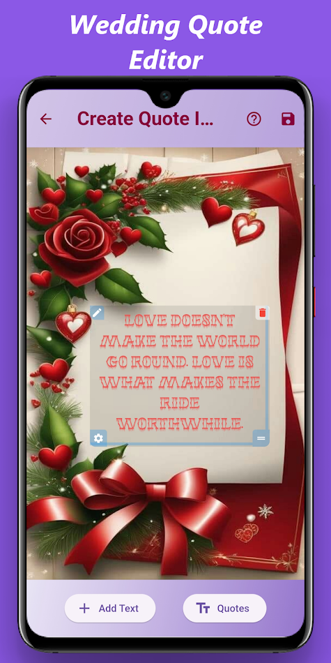 #8. Wedding Frames & Quotes (Android) Podle: HS Apps Studio
