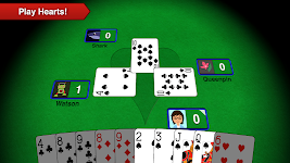 screenshot of Hearts + Classic Card Game