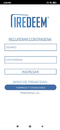 Android application IRedeem screenshort