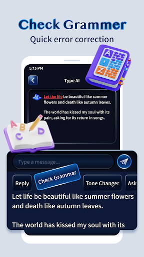 Android application TypeAI—Sora: AI Keyboard screenshort