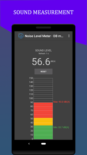 Android application Noise Level Meter - DB meter screenshort