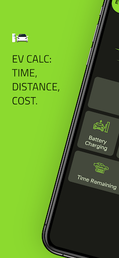 Android application EV Calc: Time, Distance, Cost screenshort