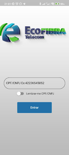 Android application EcoFibra Telecom screenshort