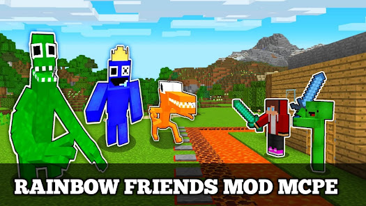 Rainbow Friends mod for MCPE  screenshots 4