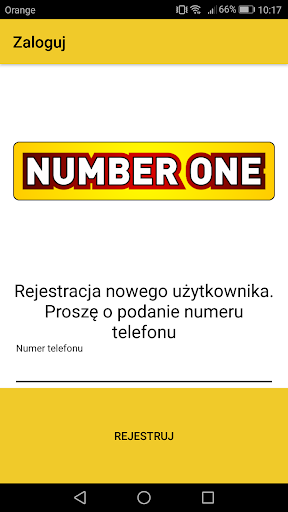 Android application Number One Taxi screenshort