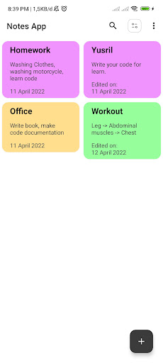 Notes Screen 2