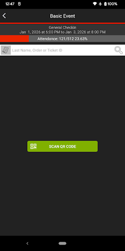 TuStreams Tickets | Check-in Screen 2