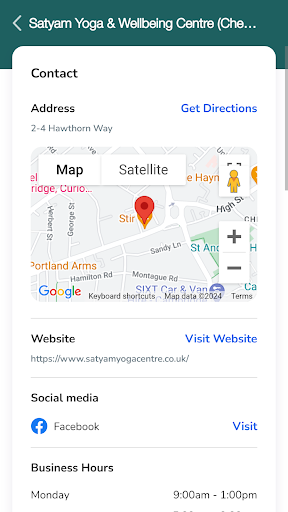 Android application Satyam Yoga & Wellbeing Centre screenshort