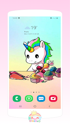 Kawaii Unicorn wallpapers cuteのおすすめ画像1