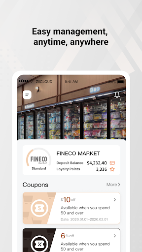 Android application Fineco Market screenshort