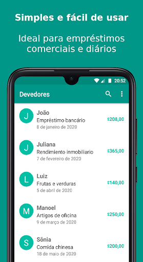 Visualização do aplicativo