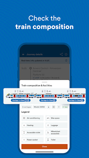 Screenshot of SNCB/NMBS: Timetable & tickets
