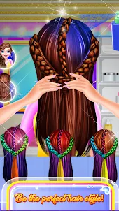 Braided princess hair salon