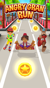 Game Lari Angry Gran Run MOD APK 4