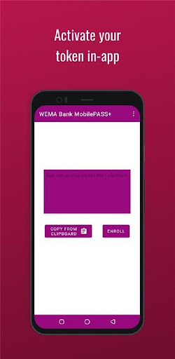 WEMA Bank MobilePASS+ Screen 3