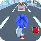 Blue Fast Runner City Hedgehog Sonik 1.0