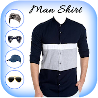 Man Blue Shirt Photo Suit