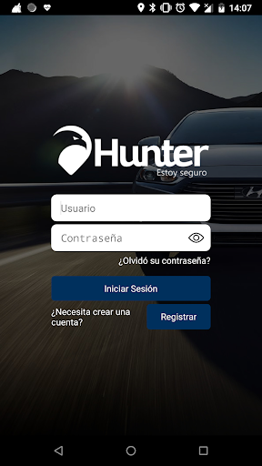 Android application HUNTER GPS screenshort